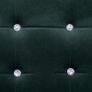 2-Seater Sofa with Armrests Dark Green Chrome and Velvet Image 3