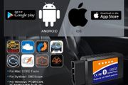 OBD2 Bluetooth Scanner Code Reader Reset for iOS iPhone Android Windows, Auto Car Diagnostic Scan Tool OBDII Adapter for Check Engine Light for Torque, OBD Fusion, Car Scanner App