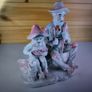 Vintage Porcelain Man with a Girl Eating WaterMelon God Log Image 2