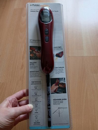 Polder Instant Read Thermometer with Torch - New