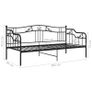 Sofa Bed Frame Black Metal 90x200 cm Image 10