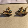 SET OF 2 Craft Vatika Musical Ladies with Inlay Work Pair of Brass Statues, 31/2 Inches Height   Pure Handmade and Stone Work Multi Idol Image 9
