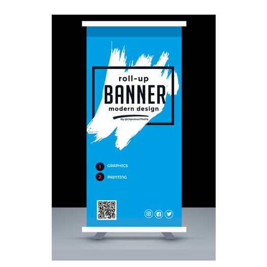 Custom Roll Up Banner Pull Up Signs Exhibition Banners Advertisement