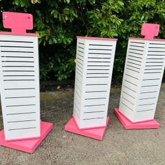 Spinner Slat Wall Shop Display Stands With Hooks