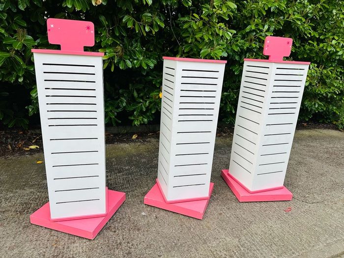 Spinner Slat Wall Display Stands