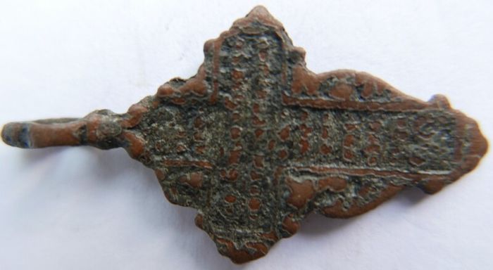 Antique 1700/1800's Crucifix  Orthodox Old Believers pectoral Cross pendant