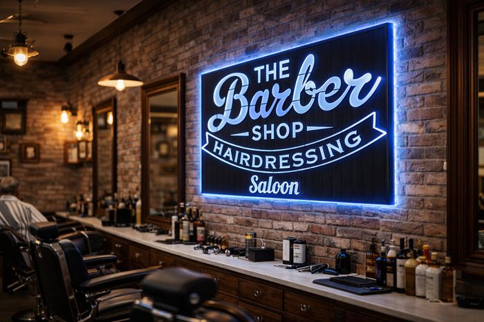 Barber Shop LED Sign