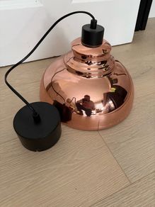 Rose gold lampshade
