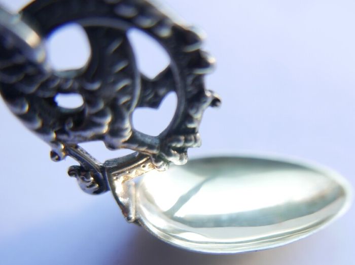 Antique 835 Silver Spoon, Highly Decorated Silver 835 - 26,5g