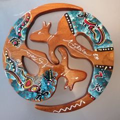 2 Kangaroo hot pot stand/ trivet hand made brand new
