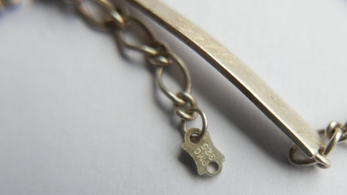 Vintage Sterling Silver hallmarked 925 Bracelet length 7" - 3,6g
