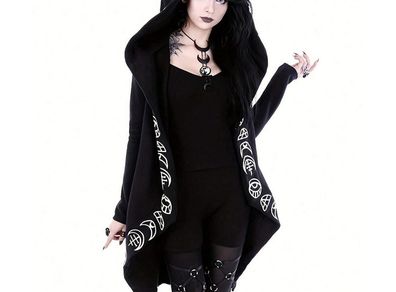 Fabulous Goth Style Coat / Long Cardigan size XL