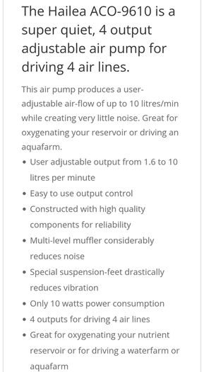 Hailea Large Air Pump Fish Tank Aquarium