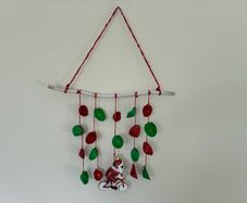 Homemade Xmas hanging decor