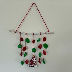 Homemade Xmas hanging decor