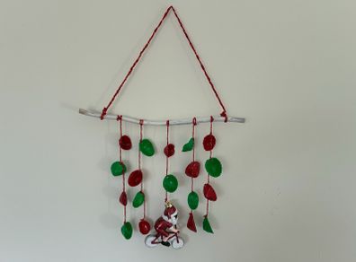 Homemade Xmas hanging decor