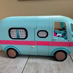 LOL Doll toy camper van and stage