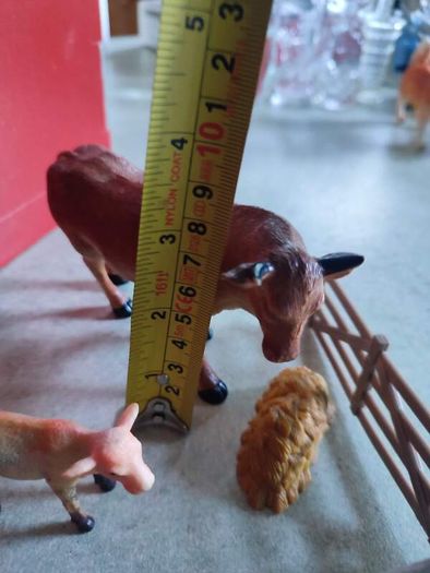 Vintage Toy Farm Playset of 2 cows Plastic Animals