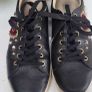 Dolce Gabbana Black Leather Embellished Flat Trainers Sz 7UK (Rrp 350 New) Image 7