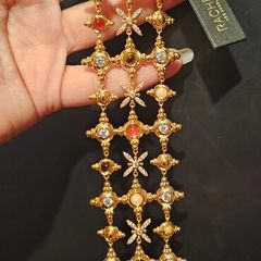 Rachel Zoe Gemstone Bracelet in Gold Colour