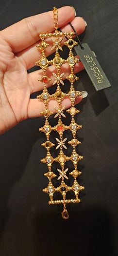 Rachel Zoe Gemstone Bracelet in Gold Colour
