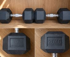 For a pair of HIT Fitness 20 kg hex dumbbells (40 kg total)