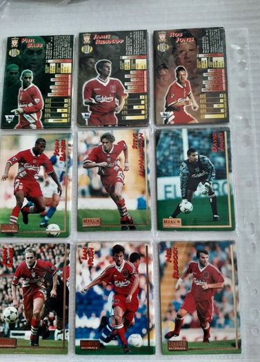 Liverpool vintage match attack cards