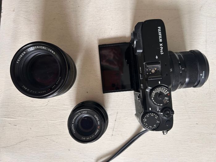 Fujifilm X-Pro3 Kit + 3 Premium Lenses (56mm f1.2, 35mm f2 WR, 23mm f2 WR)