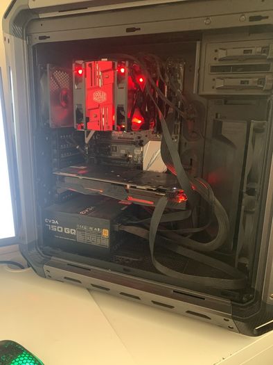 Gaming pc + Free gift keyboard with keycaps & mouse with rgb lights + headphones