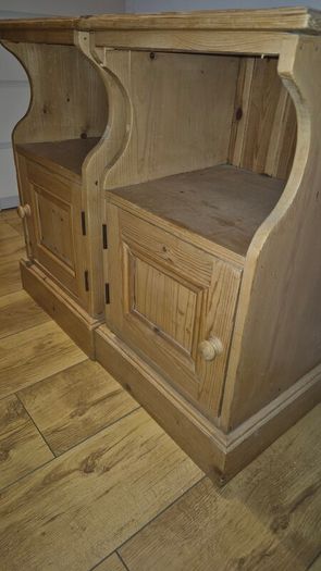 Solid Pine Wood Bedside Tables
