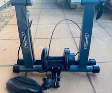 Indoor bike trainer stand