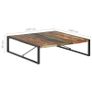 Coffee Table 140x140x40 cm Solid Reclaimed Wood Image 6