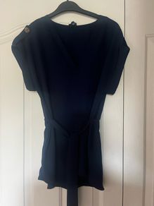 Never worn River island navy crepe top
