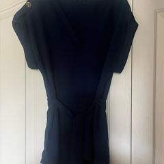 Never worn River island navy crepe top