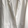 Calvin Klein Collection Luxury Italian Blazer - White Seersucker - IT 52 Image 8