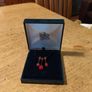 red poppy flower design Necklace  sold by independent jewelers like IB2 Jewellery Store. New in box. Image 2