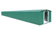 Garden Shed Green 257x990x181 cm Galvanised steel