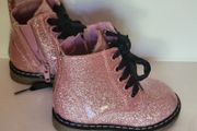 Girls Glittery Pink Boots
