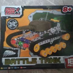 Metal construction toy Battle tank