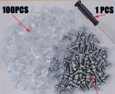 100pcs strip lamp transparent mounting bracket, LED lamp with fixing clamp,
