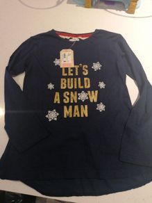 girls Christmas top bnwt