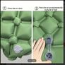 Outdoor Inflatable Sleeping Pad | 1-Minute Quick Inflation + Extra Thick Puncture-Proof | Essential for Camping / Hiking / Picnics | Lightweight Portable Foldable Moisture-Proof Mat | Must-Have Outdoor Gear for Summer Trips | Includes Matching Image 6