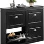 Shoe Storage Cabinet Elegant style White or Black Image 7