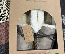 Ella Ladies Slippers Faux Suede Memory Foam