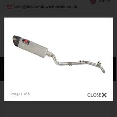 Black Widow Exhaust System - Honda CRF 300 L 2021