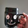 Black fancy ceramic mug NEW halloween Image 3