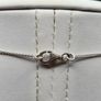 Sterling Silver 925 Cubic Zirconia Cluster Oval Pendant Necklace 4.9g Image 5