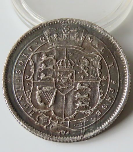 1820 Silver Shilling King George III Great Britain