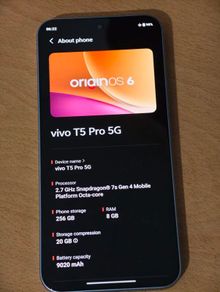 Vivo T5 pro 8gb Ram & 256gb