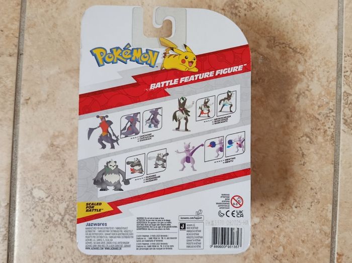 Pokemon Mewtwo 2025 Battle Feature Figure 11.5 cm PKW3370 Jazwares New Sealed
